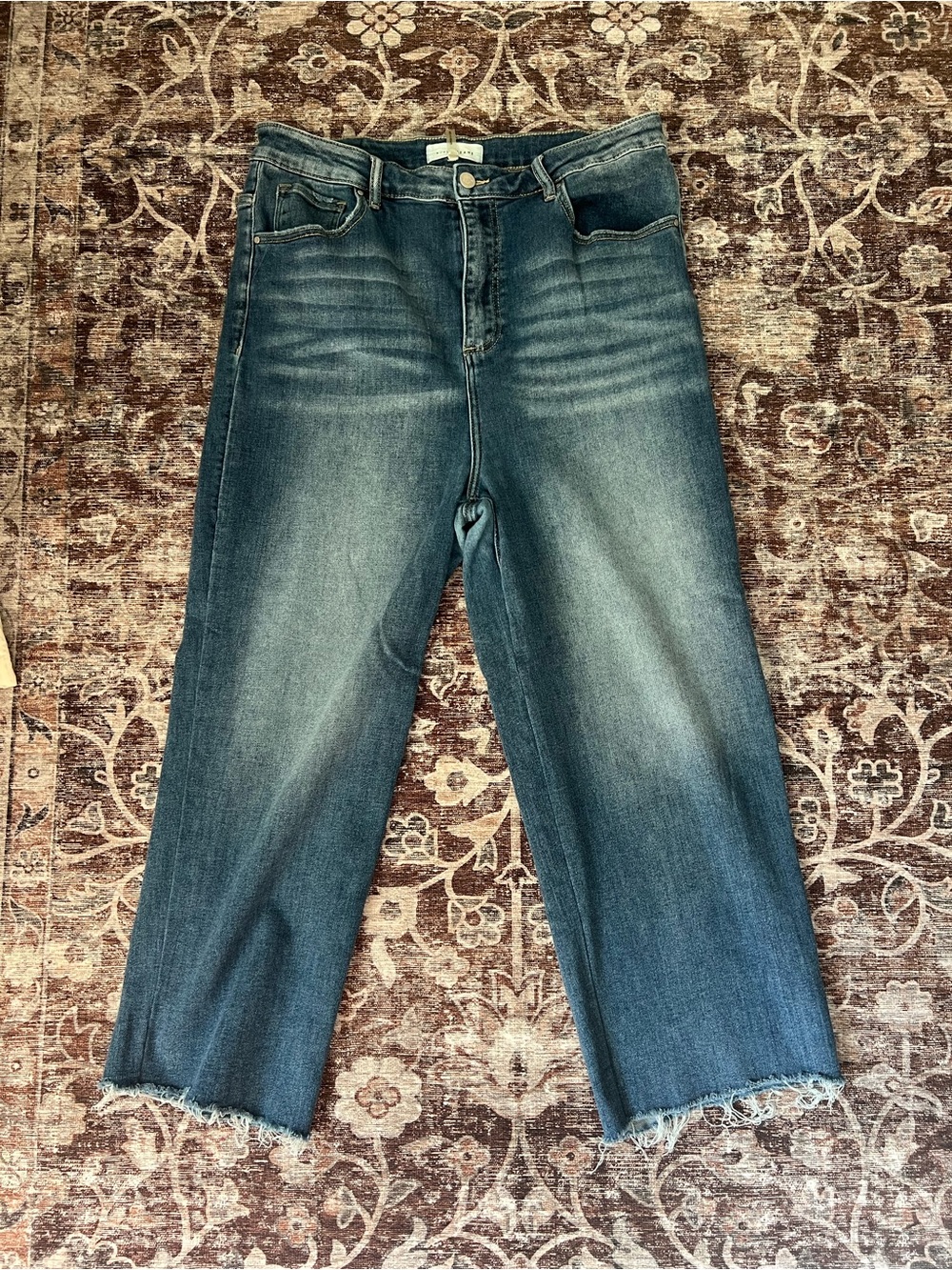 RISEN High-Rise Straight Crop Women's Jeans - 1X